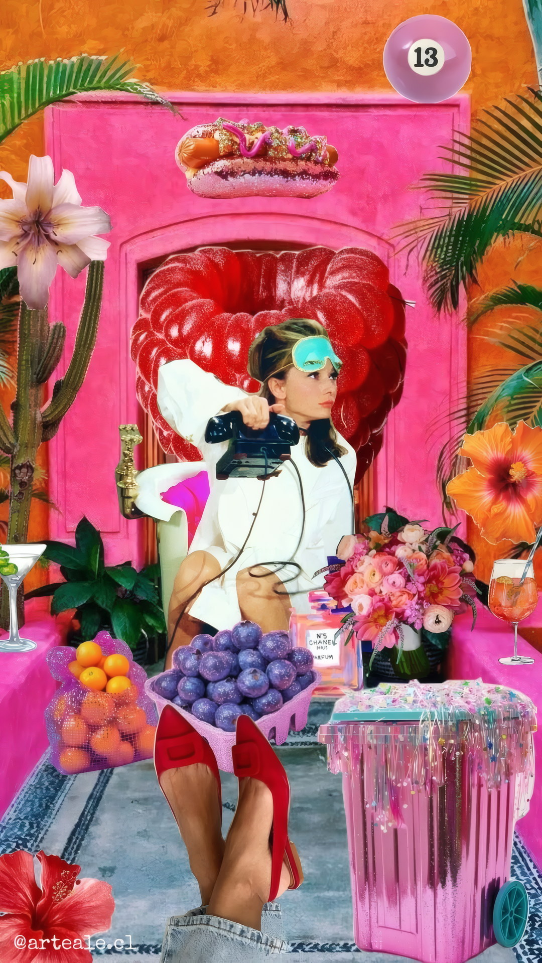 Collage Audrey de ArteAle