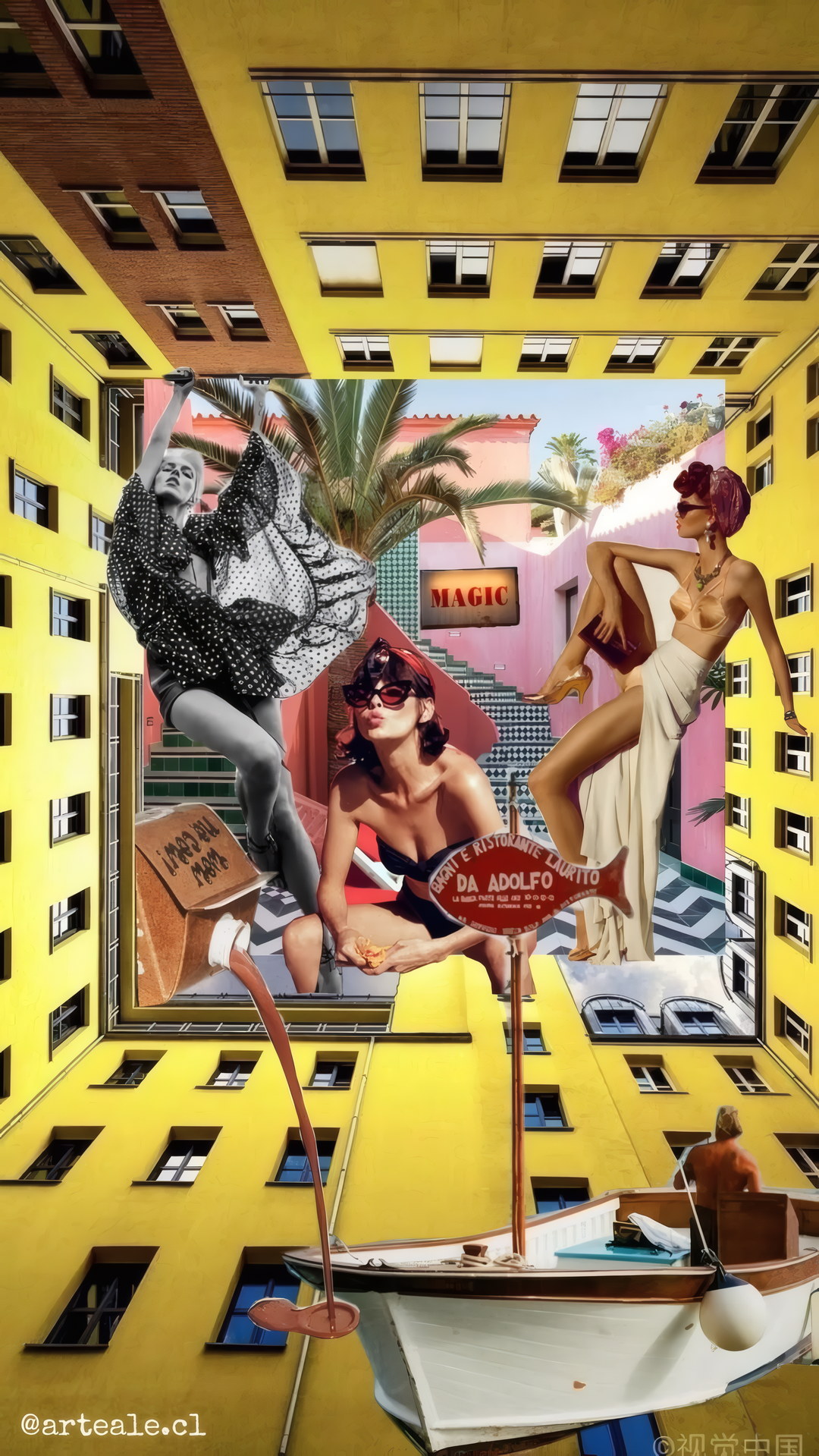 Collage Edificio Amarillo de ArteAle
