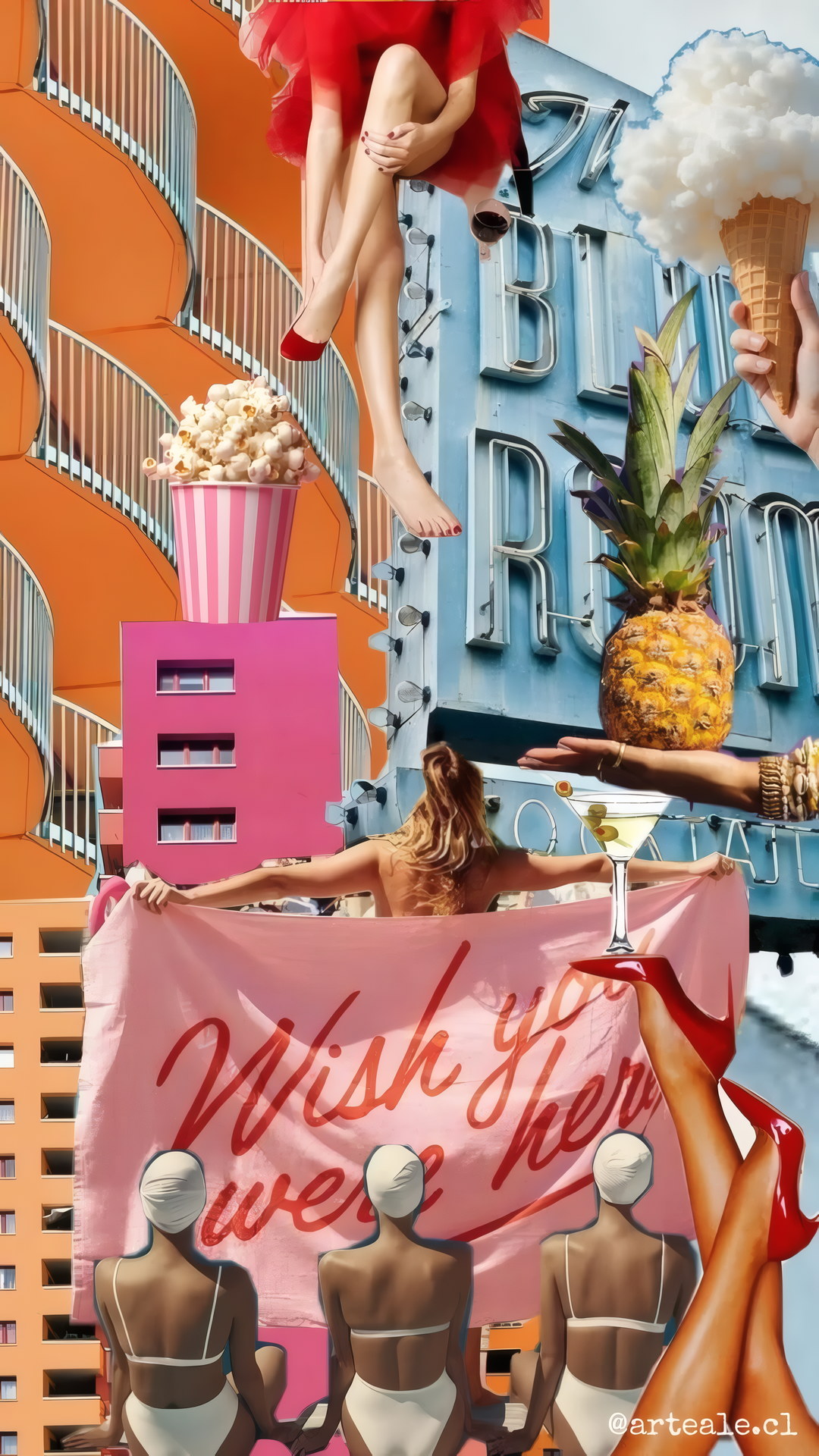 Collage Wish You Were Here de ArteAle